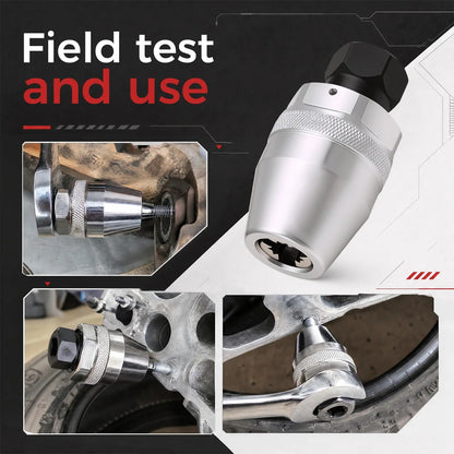 Juego de extractores de pernos rotos de 6-13 mm - Herramienta para extraer espárragos dañados de metal para llave de impacto y carraca, operación manual no eléctrica