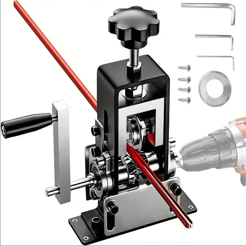 Máquina pelacables manual y eléctrica, pelacables con cuchilla de cambio rápido, herramienta manual de metal resistente para pelar y cortar cables de chatarra, herramientas de bricolaje