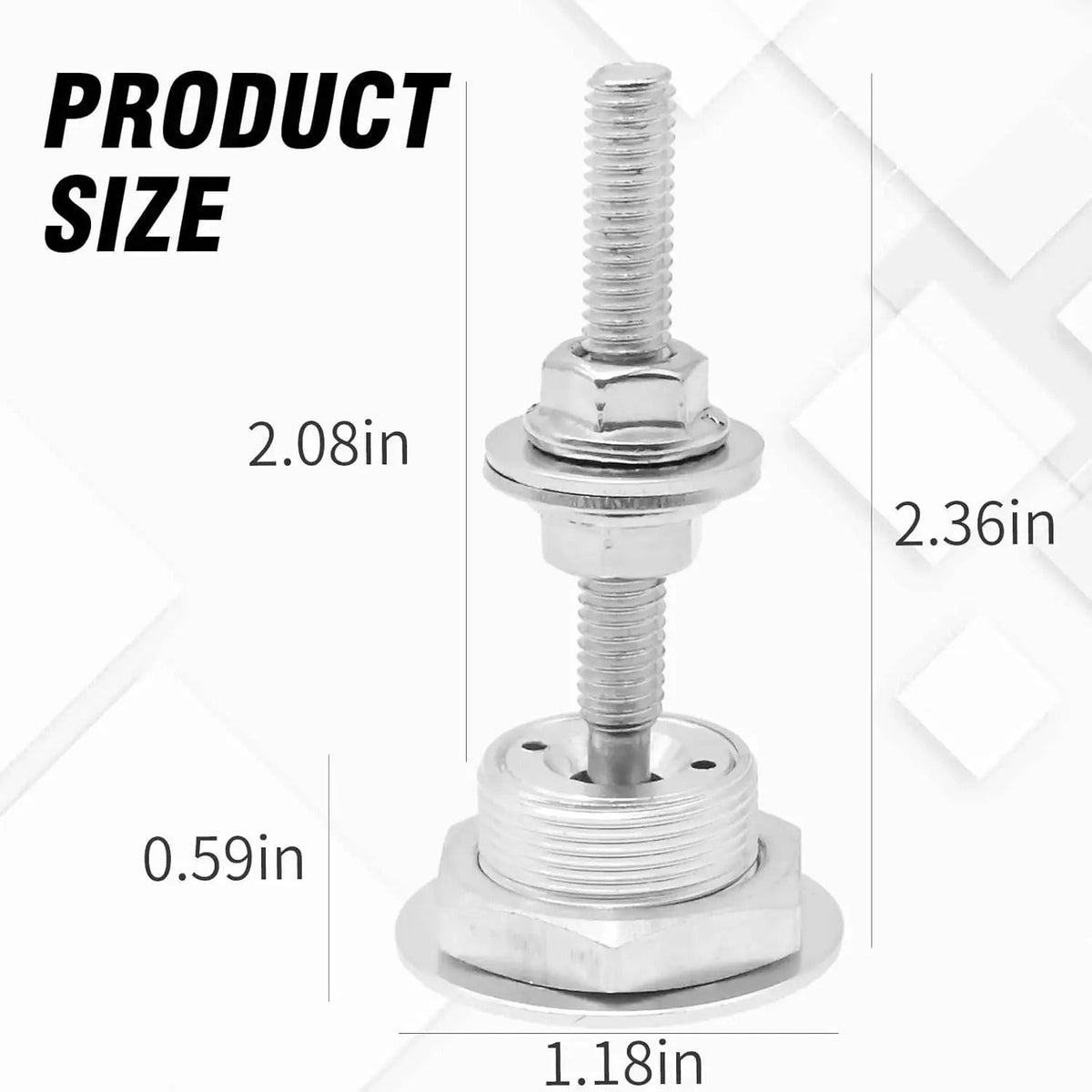 4 piezas de cierres de liberación rápida de aluminio con tratamiento de anodizado universal, de 1.25 pulgadas de diámetro, sujetadores plateados fáciles de usar y antienvejecimiento para vehículos, gabinetes, parachoques, capó y placa de matrícula