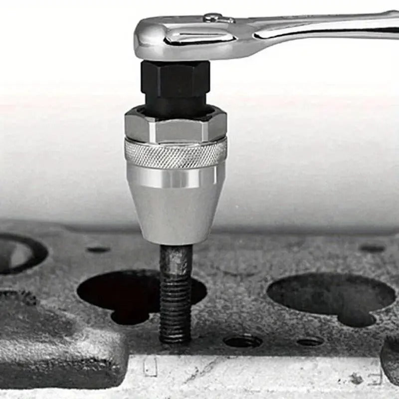 Juego de extractores de pernos rotos de 6-13 mm - Herramienta para extraer espárragos dañados de metal para llave de impacto y carraca, operación manual no eléctrica