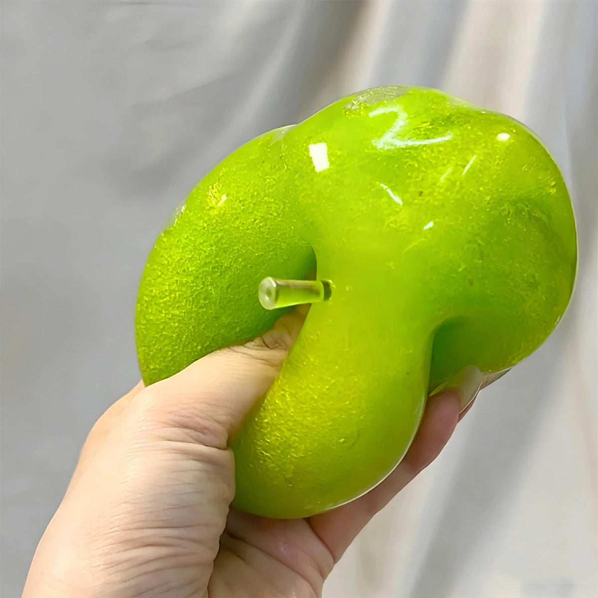 Slushie de Manzana Verde Squishy - Juguete Fidget Moldeable Crujiente sin Rebote | Perfecto para Fuerza de Agarre Media