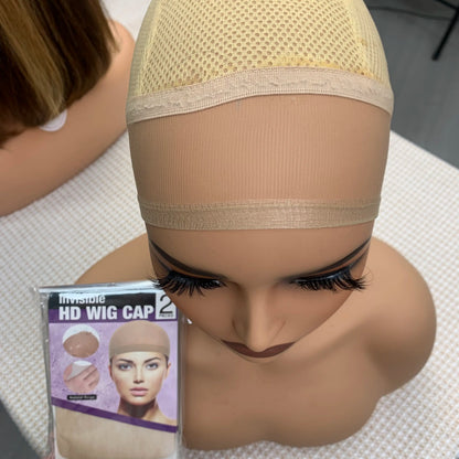 Paquete de 5 gorros para peluca HD (10 unidades) - Gorros de nailon elástico color marrón claro para cosplay, gorros para peluca transpirables para mayor comodidad y estilo