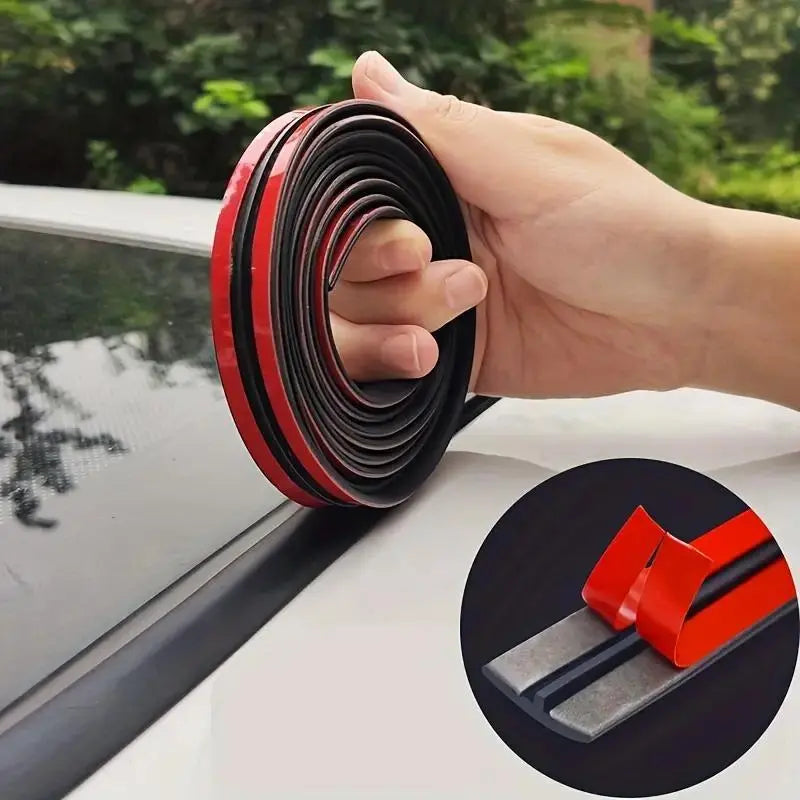 Sello de goma para parabrisas de coche, tira de sellado para parabrisas de coche, sello universal para ventana de coche, accesorios exteriores para parabrisas de techo de coche, fácil de instalar, prevención de fugas de agua