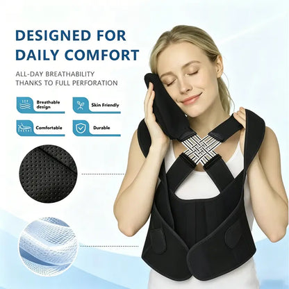 Corrector de postura para joroba, banda para abrir hombros, moldeador de belleza para hombres y mujeres