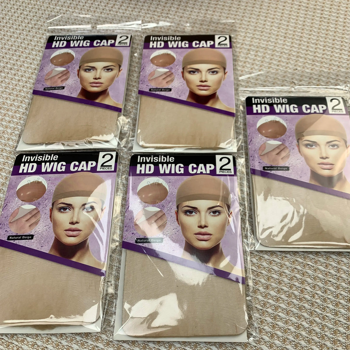 Paquete de 5 gorros para peluca HD (10 unidades) - Gorros de nailon elástico color marrón claro para cosplay, gorros para peluca transpirables para mayor comodidad y estilo