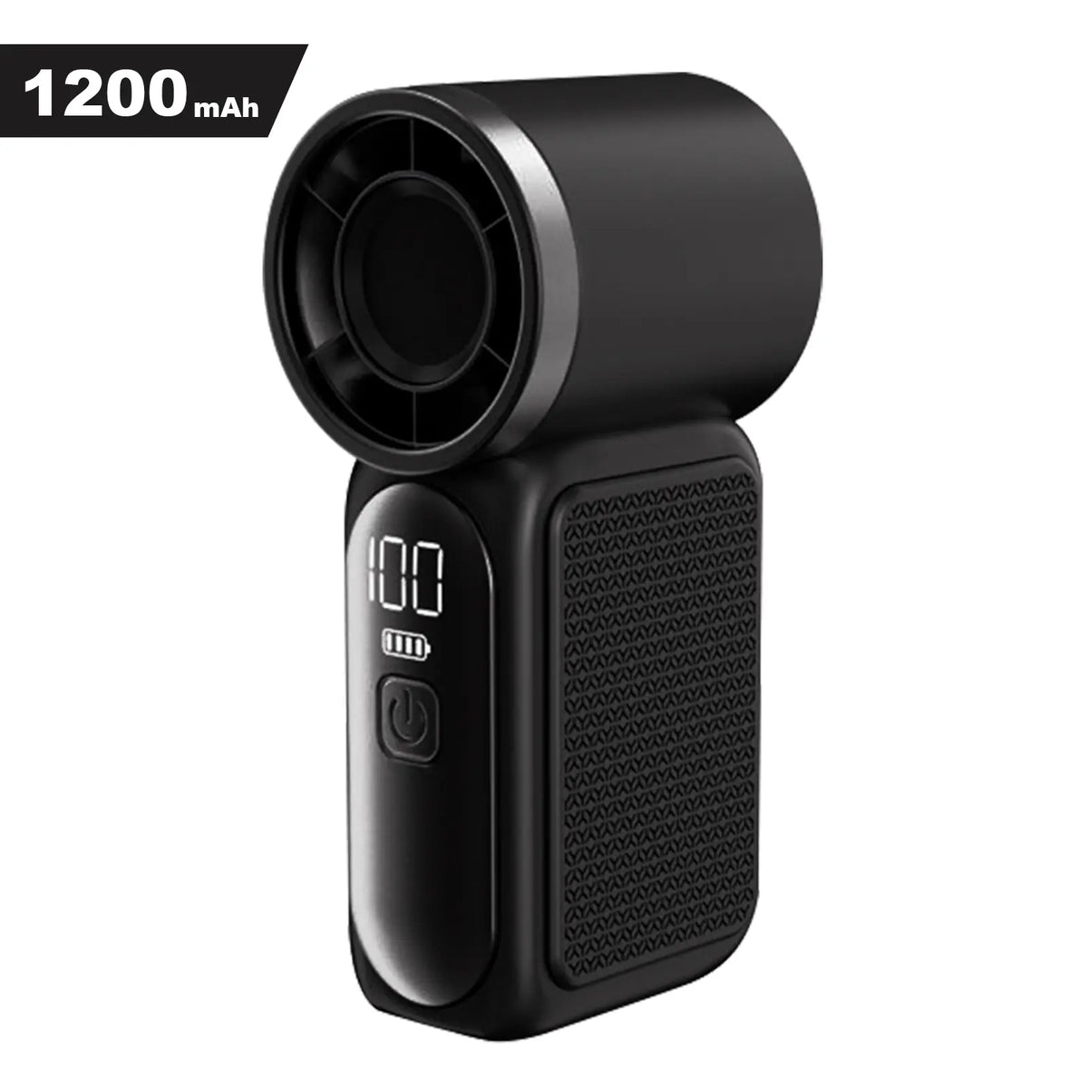 Miniventilador de mano con pantalla LED: ventilador de bolsillo turbo de 6 velocidades para mujer. Recargable por USB, enfriamiento de alta velocidad para viajes y maquillaje. Regalo perfecto. Refrigeración portátil.