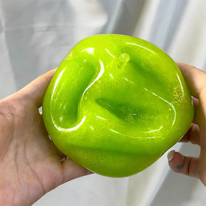 Slushie de Manzana Verde Squishy - Juguete Fidget Moldeable Crujiente sin Rebote | Perfecto para Fuerza de Agarre Media