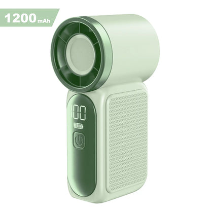 Miniventilador de mano con pantalla LED: ventilador de bolsillo turbo de 6 velocidades para mujer. Recargable por USB, enfriamiento de alta velocidad para viajes y maquillaje. Regalo perfecto. Refrigeración portátil.