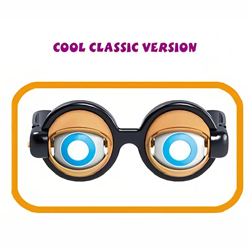 Gafas divertidas y originales, juguete de broma creativo, regalo de Pascua, Navidad y cumpleaños, accesorio novedoso y gracioso, accesorio para juegos, adecuado para artículos de fiesta, adecuado para ojos de dibujos animados de Halloween para niños