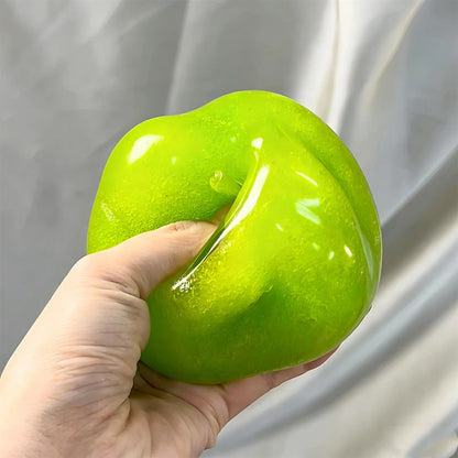 Slushie de Manzana Verde Squishy - Juguete Fidget Moldeable Crujiente sin Rebote | Perfecto para Fuerza de Agarre Media