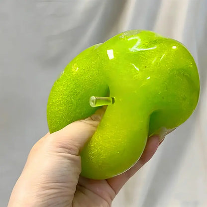 Slushie de Manzana Verde Squishy - Juguete Fidget Moldeable Crujiente sin Rebote | Perfecto para Fuerza de Agarre Media