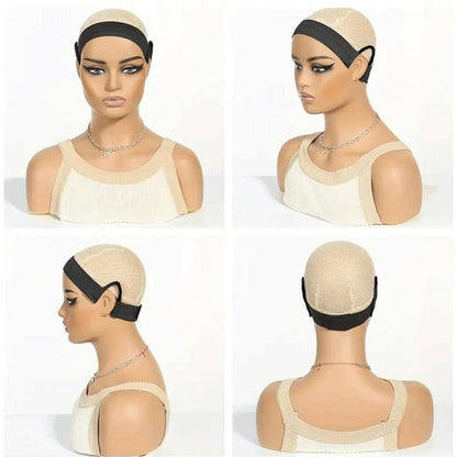 Paquete de 3 bandas elásticas para derretir encaje, bandas elásticas para pelucas - Para derretir encaje, envoltorio de bordes para fijar los cabellos, banda elástica para peluca sin presión en las orejas, herramienta para pelucas de encaje frontal.
