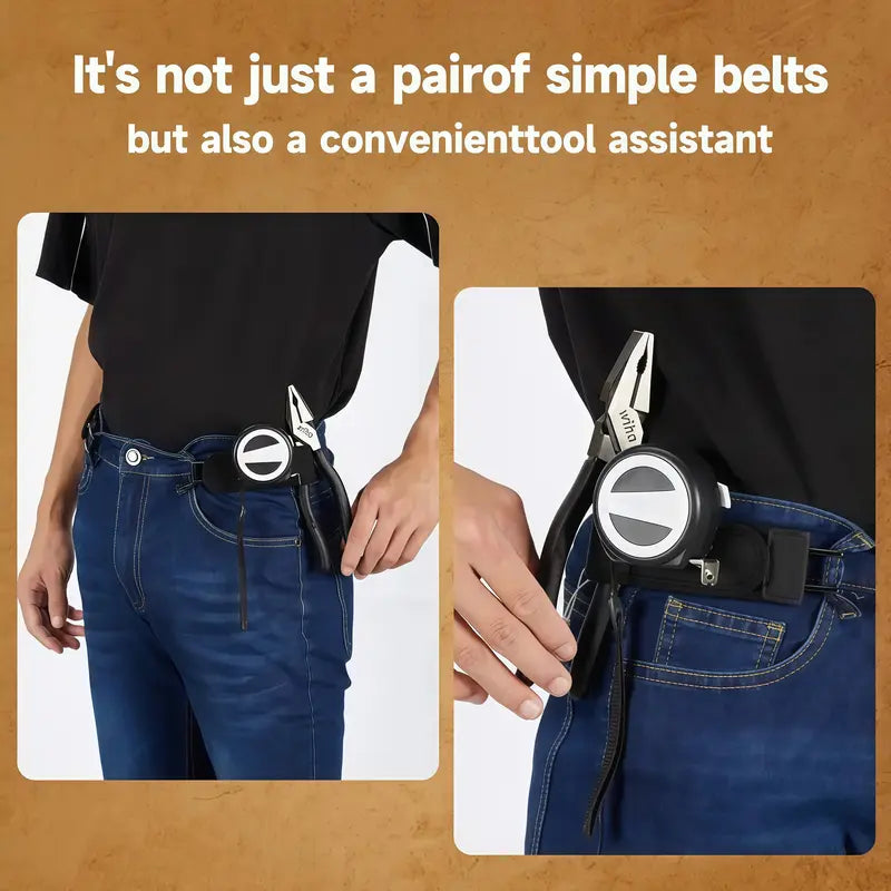 Cinturón elástico táctico con gancho metálico (unisex), diseño invisible sin hebilla | Ajuste lateral suave