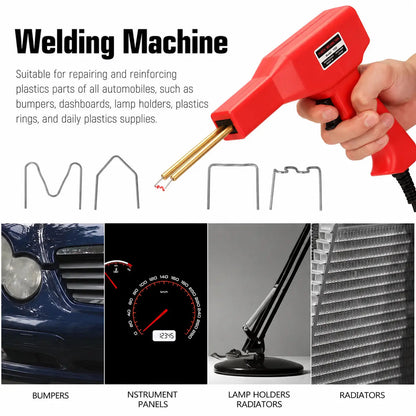 Herramienta de reparación de soldadura plástica para coche, soldador plástico de mano para reparaciones de parachoques y salpicaderos, herramienta de reparación de carrocerías de coche, máquina de soldar portátil