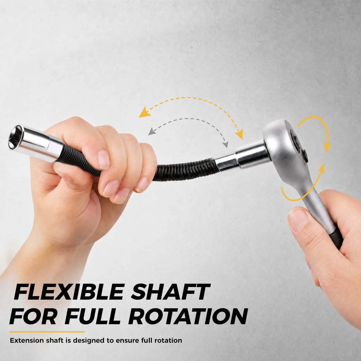 Juego de Barras de Extensión de Vaso Flexible de 3 Piezas de 1/2" 3/8" 1/4" con Eje de 10" 8" 6" - Bolas de Retención con Resorte para Evitar Deslizamientos, fathersdaygift fathersdaygift