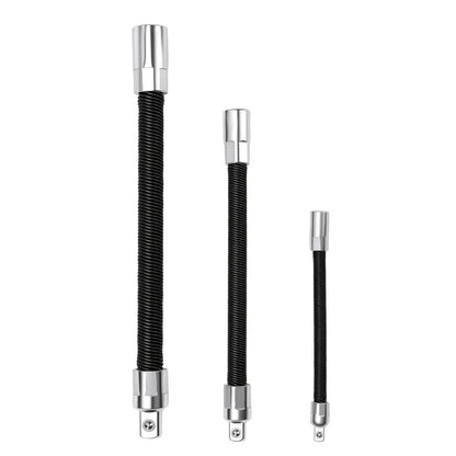 Juego de Barras de Extensión de Vaso Flexible de 3 Piezas de 1/2" 3/8" 1/4" con Eje de 10" 8" 6" - Bolas de Retención con Resorte para Evitar Deslizamientos, fathersdaygift fathersdaygift