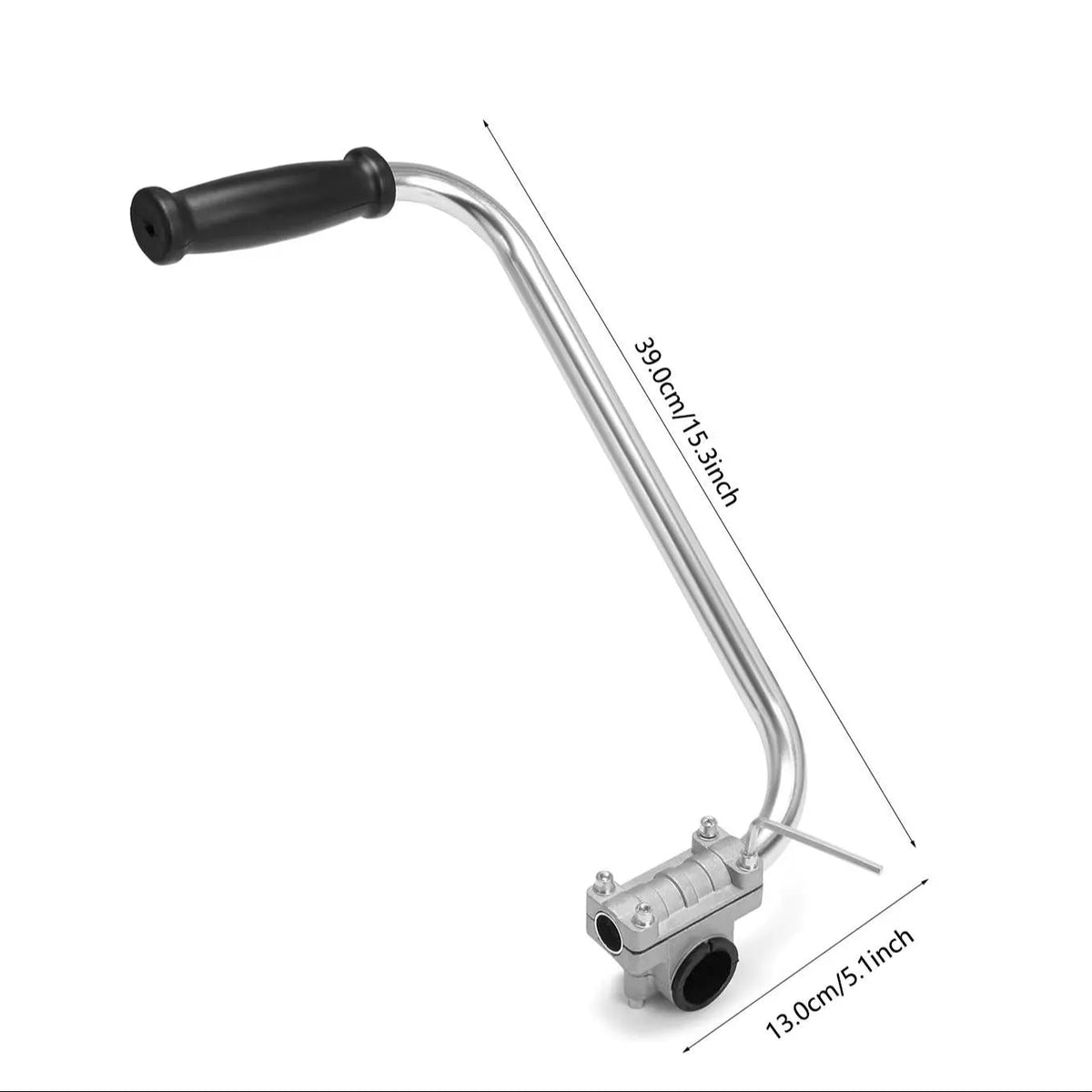 Mango para cortadora de césped, mango de aluminio para cortadora con soporte de clip, mango multifuncional para cortadora de jardín, accesorios para herramientas eléctricas, construcción de aluminio