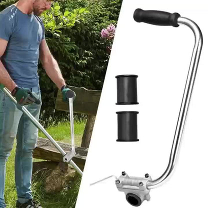 Mango para cortadora de césped, mango de aluminio para cortadora con soporte de clip, mango multifuncional para cortadora de jardín, accesorios para herramientas eléctricas, construcción de aluminio