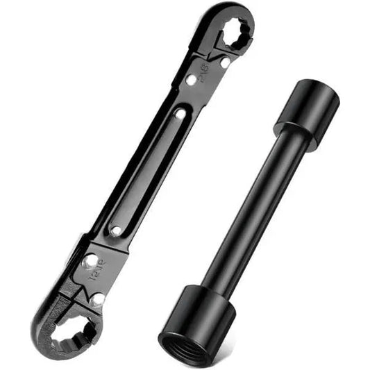 Plumbing Tools – Dual Wrench Kit, Angle Stop Wrench, Plumbing Wrench. Professional plumbing toolset specially designed for confined spaces for easy angle stop and supply nut installation. Must-have for plumbers.