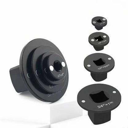 Juego de adaptadores de dado de impacto de perfil bajo mejorado 2026, 4 piezas de adaptadores de trinquete cortos, 1/4" a 3/8", 3/8" a 1/2", 1/2" a 3/4", 3/4" a 1", herramientas compactas para espacios reducidos, regalo perfecto para el Día del Padre