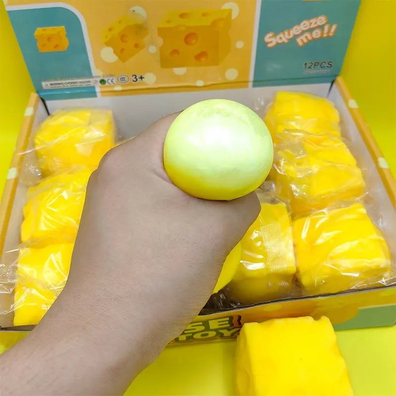 Juguete antiestrés realista, pelota de queso suave de rebote lento, pelota antiestrés creativa para liberar presión, regalo de cumpleaños perfecto, juguetes blandos (squishies)