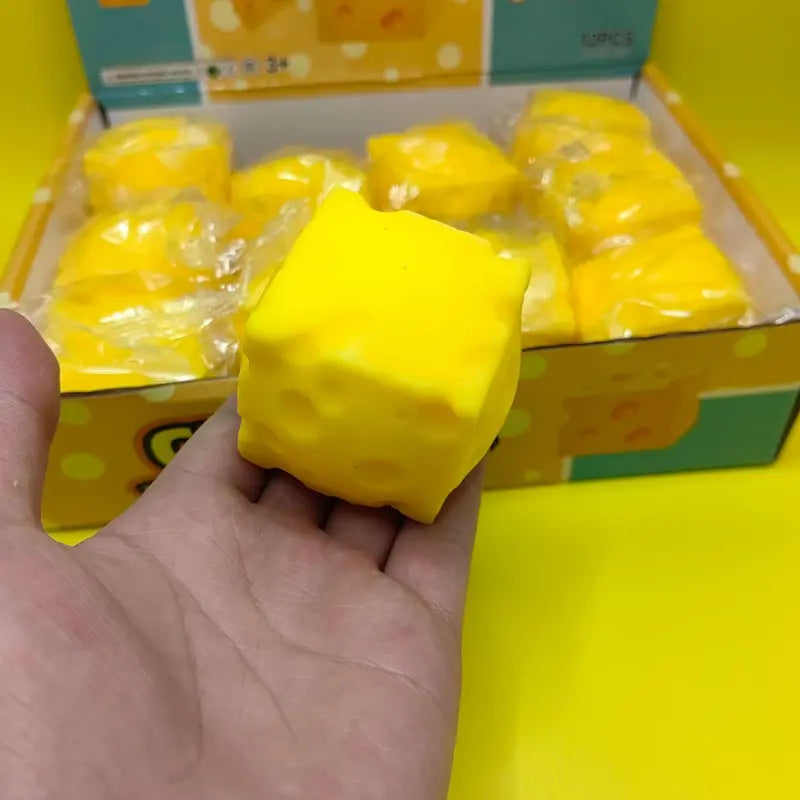 Juguete antiestrés realista, pelota de queso suave de rebote lento, pelota antiestrés creativa para liberar presión, regalo de cumpleaños perfecto, juguetes blandos (squishies)