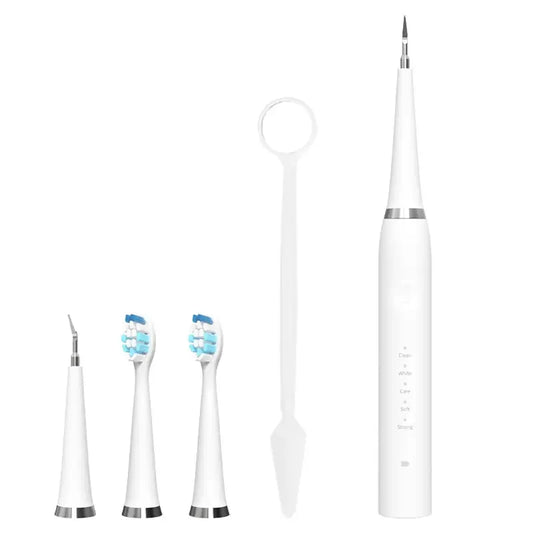 Ultrasonic Dental Plaque Remover for Humans & Pets - Professional Teeth Cleaning Kit for Tartar & Stain Removal, Safe & Gentle Electric Toothbrush for Cats, Dogs and People